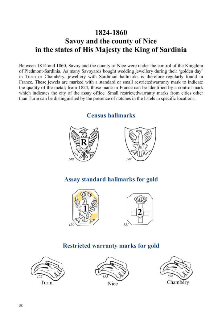 A page from the Index from the book French Precious Metal Hallmarks